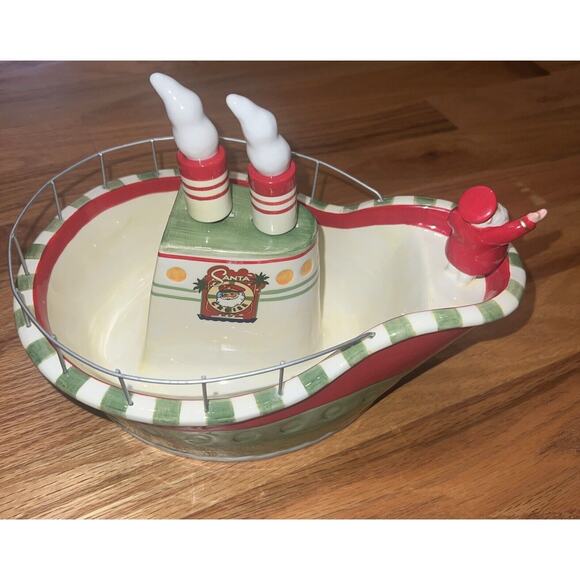 Department 56-St. Nick's Getaways-Cruise Ship Spreader Set, (9.5") #51346 - Picture 4 of 14